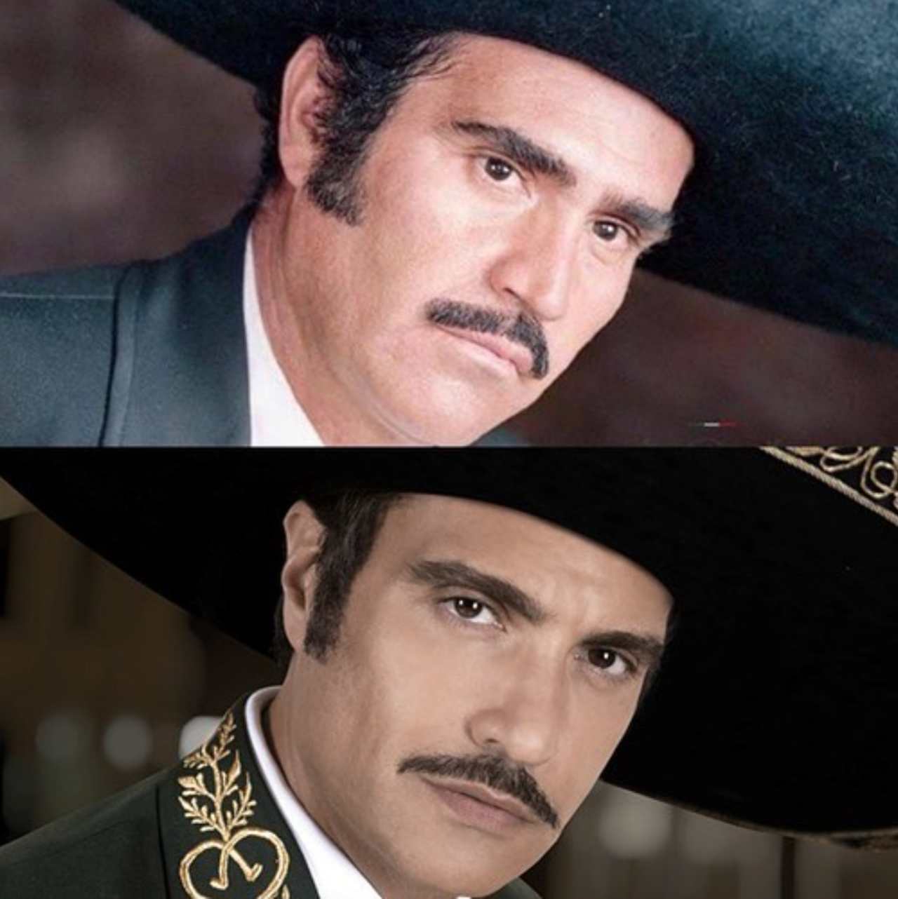 Jaime Camil caracterizando a Vicente Fernández