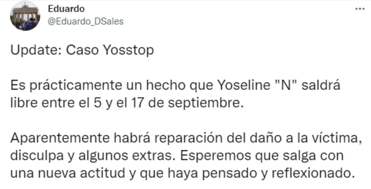 YosStop sale prision cumplir condiciones