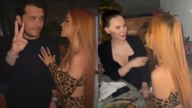 Caeli coquetea con Nodal frente Belinda