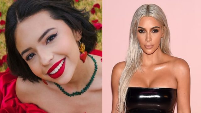 Angela Aguilar transformada Kim Kardashian look