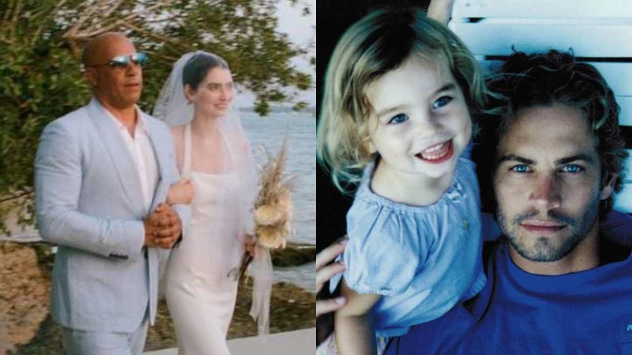 Hija de Paul Walker se casa y Vin Diesel la entrega en el altar