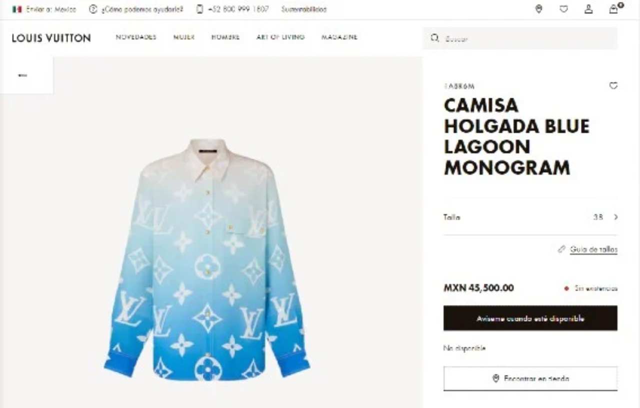 blusa Louis Vuitton cara 