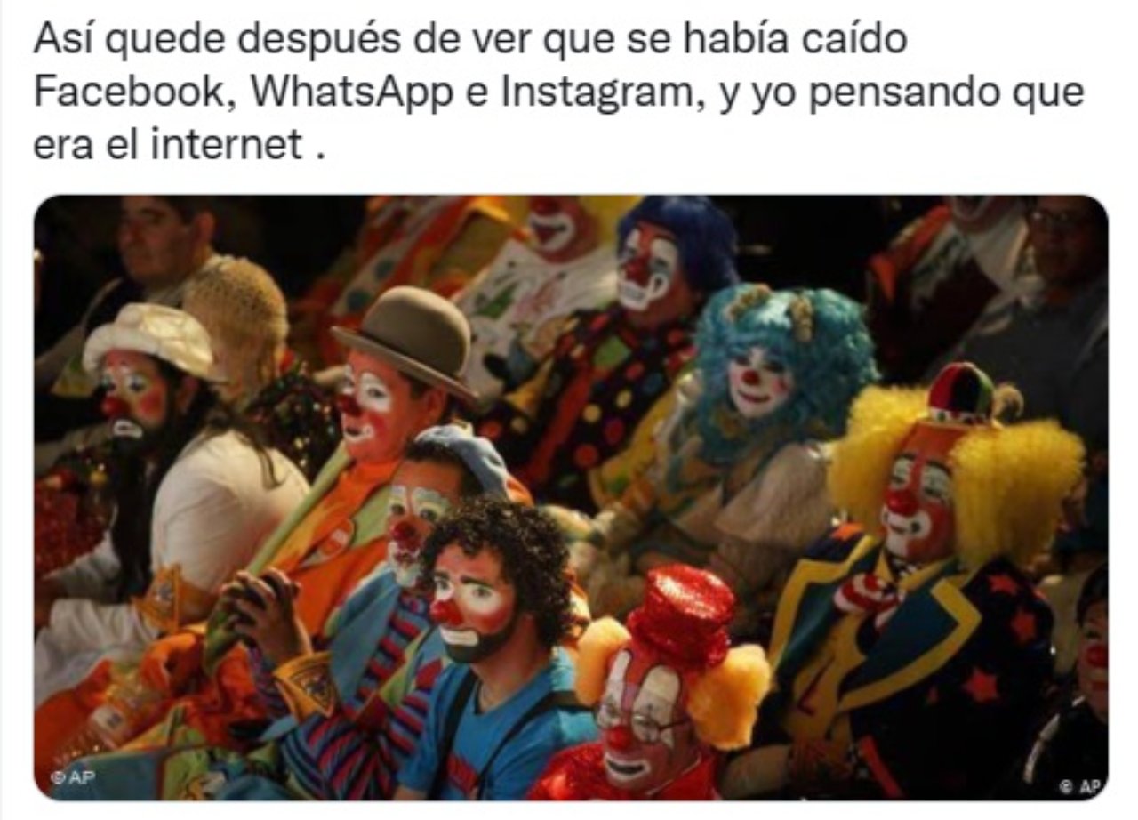 payasos quedamos caida de redes sociales
