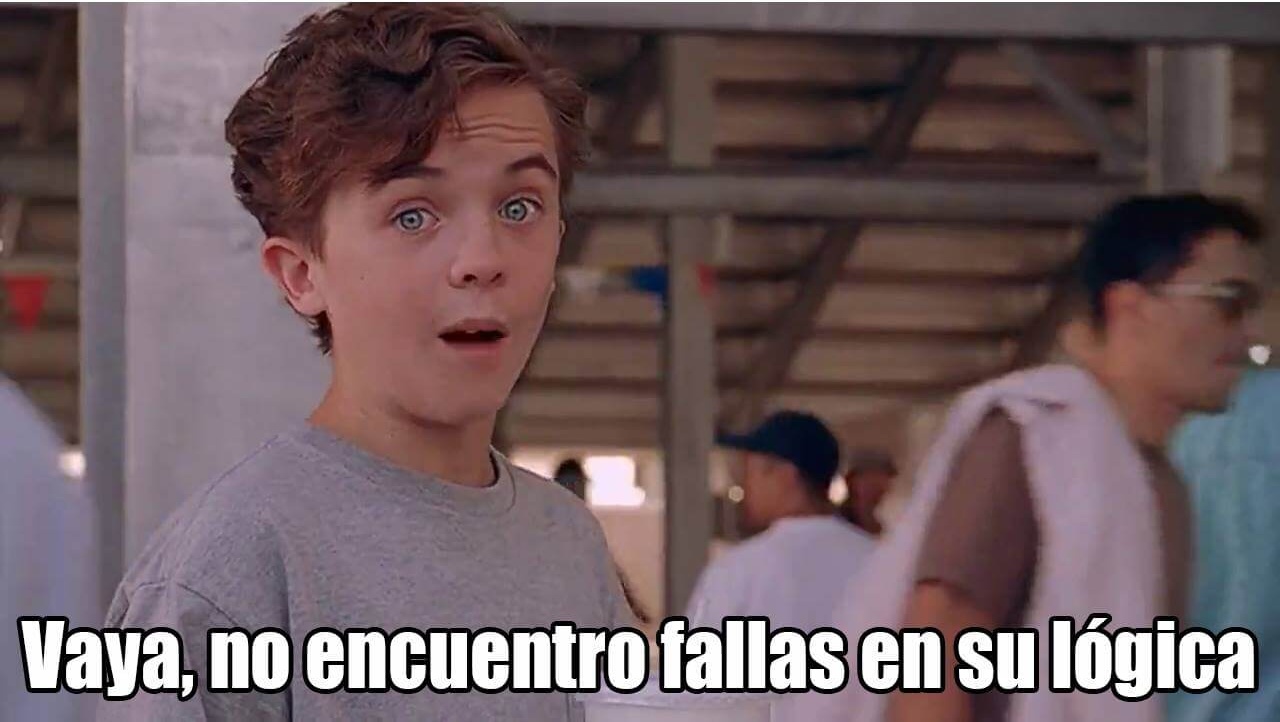 meme no encuentro fallas en logica