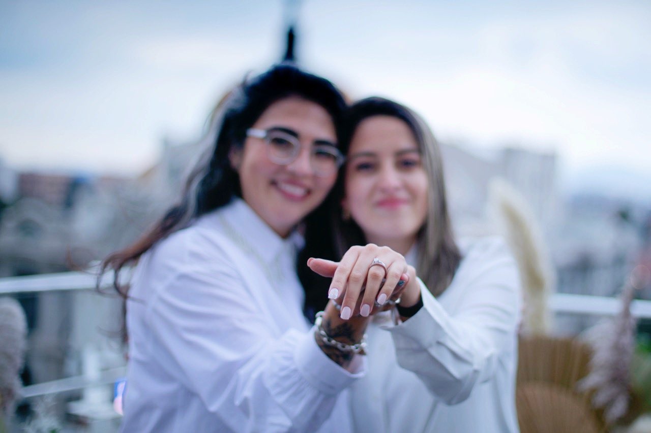 Disenadora pide matrimonio novia Torre Latinoamericana