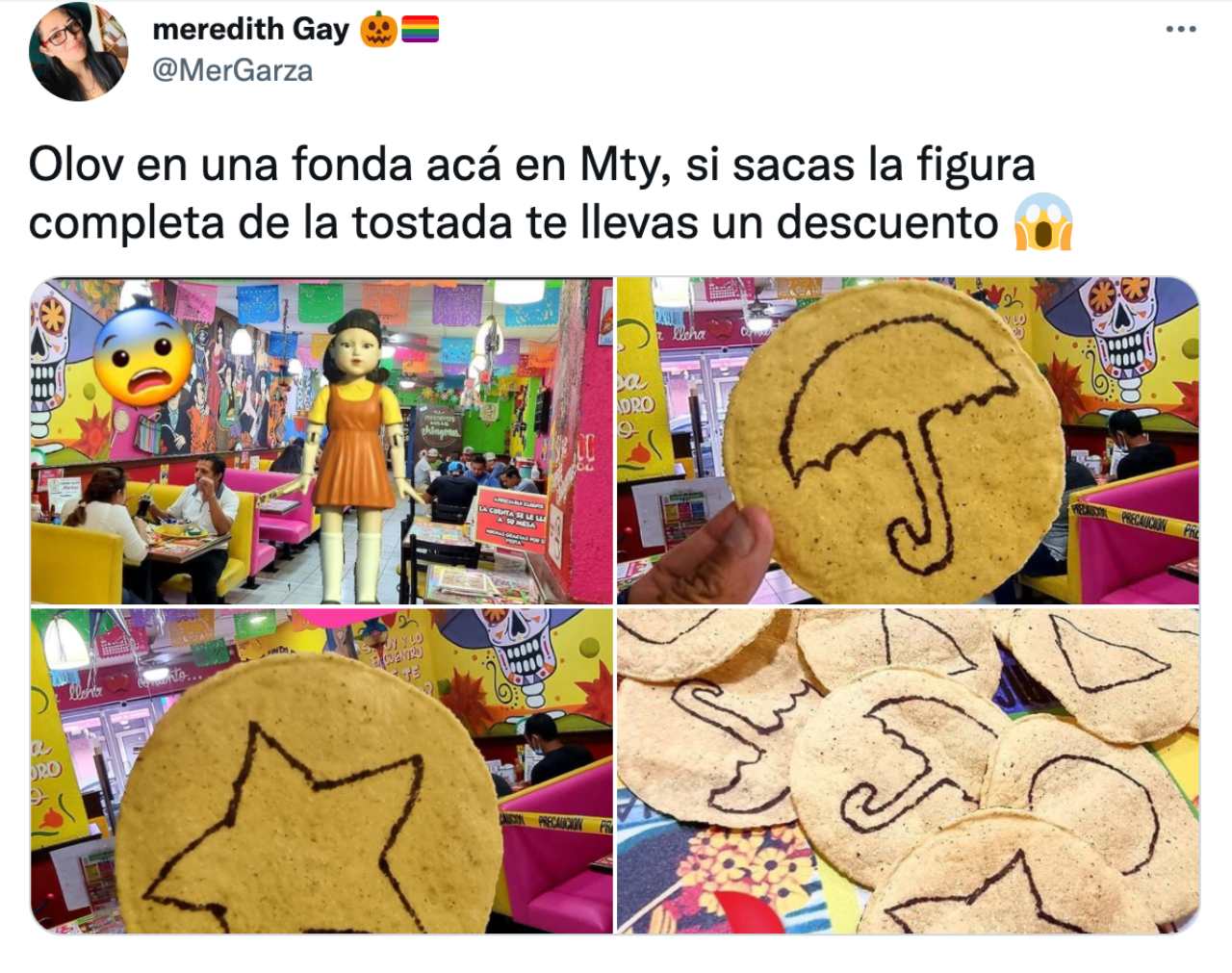 Pozolería Monterrey ofrece descuentos Juego del Calamar