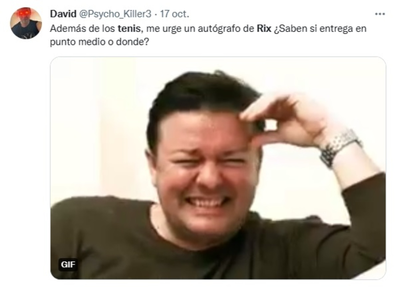 vende tenis Rix para sobrevivir vida