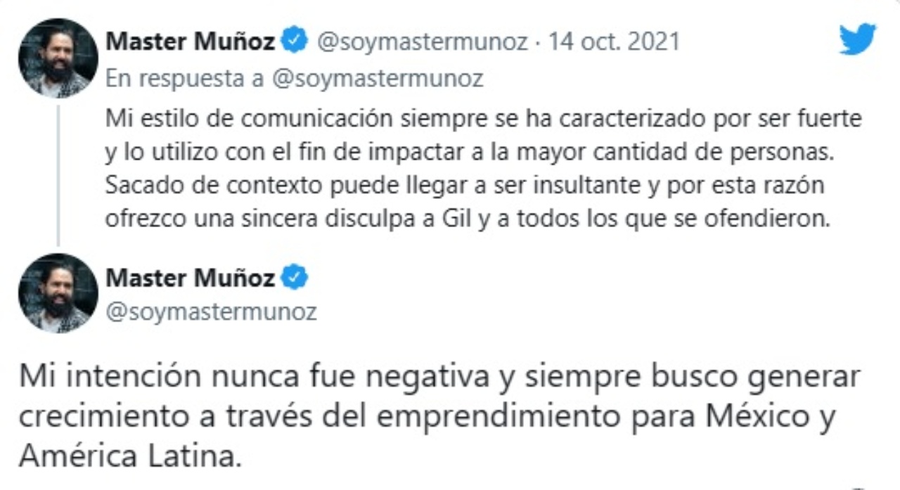 Carlos Munoz tweets mi estilo fuerte