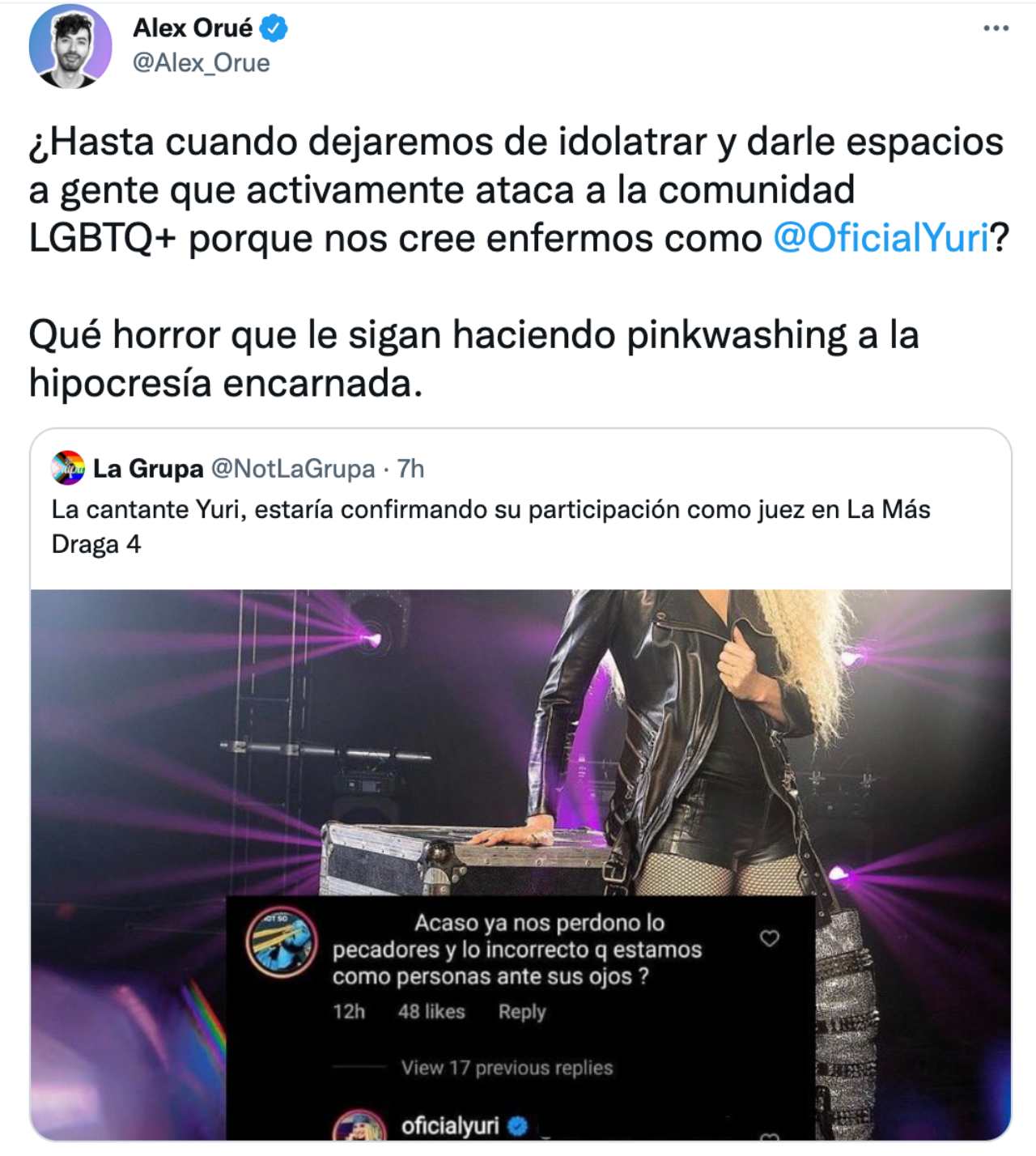 Yuri polémica La más draga