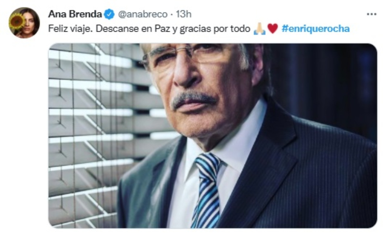 Ana Brenda Contreras despide Enrique Rocha