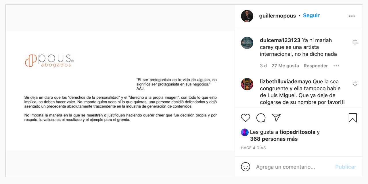 Aracely Arámbula reacciona mención luis miguel la serie
