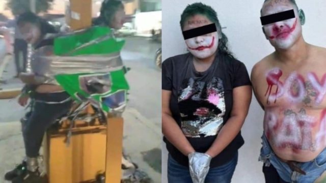 Batman Tamaulipas agarra rateros pinta Guason