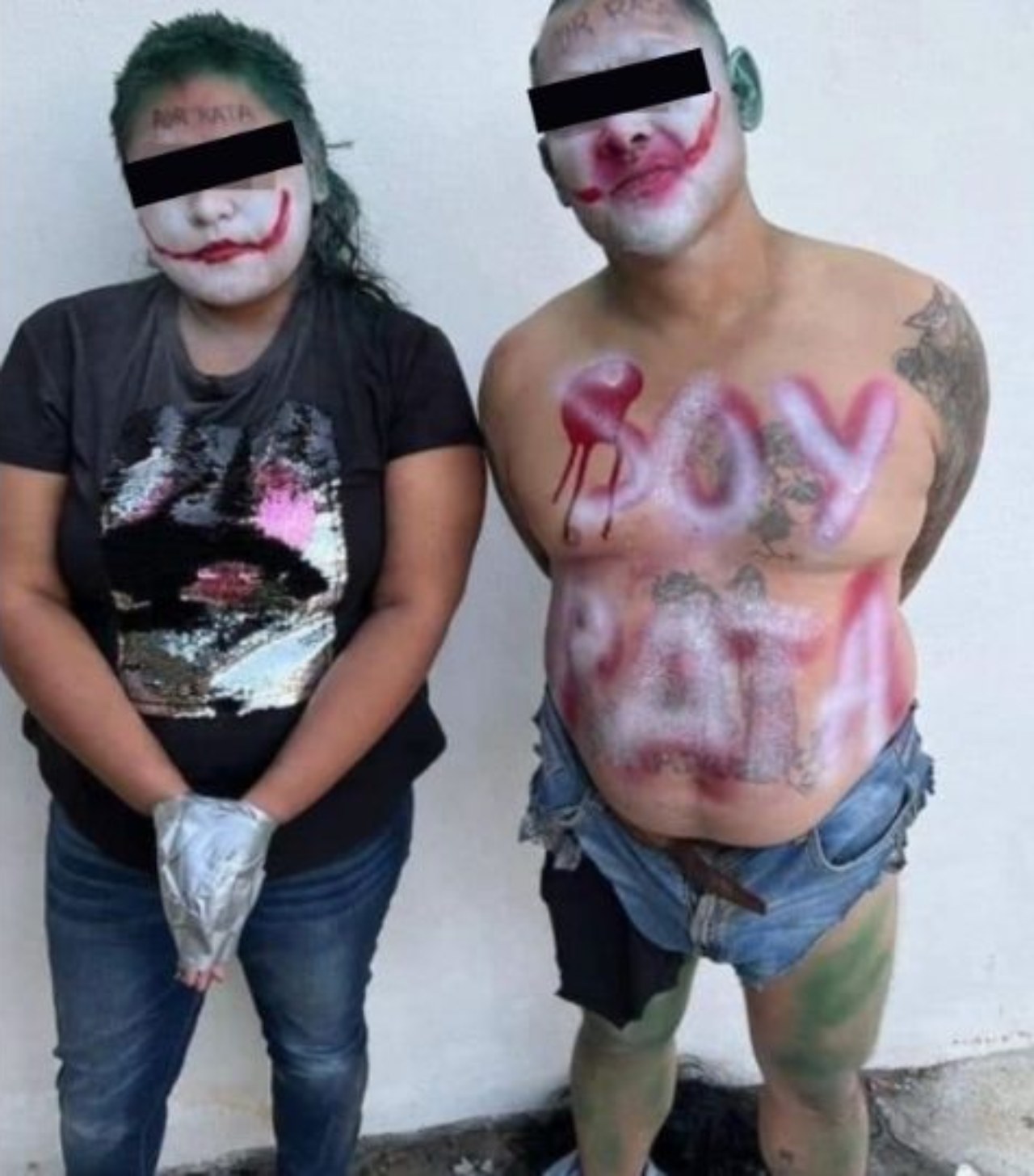 Rateros pintados como joker batman tamaulipas