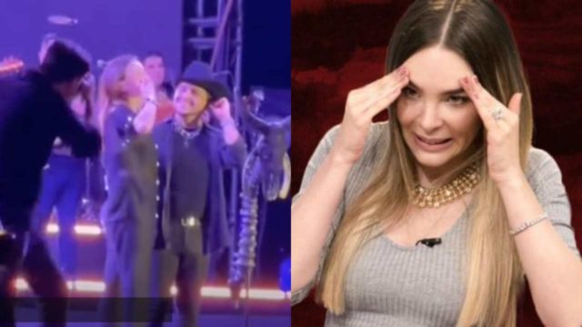 Belinda aparece en concierto de Nodal y... Le piden que cante "Sapito"