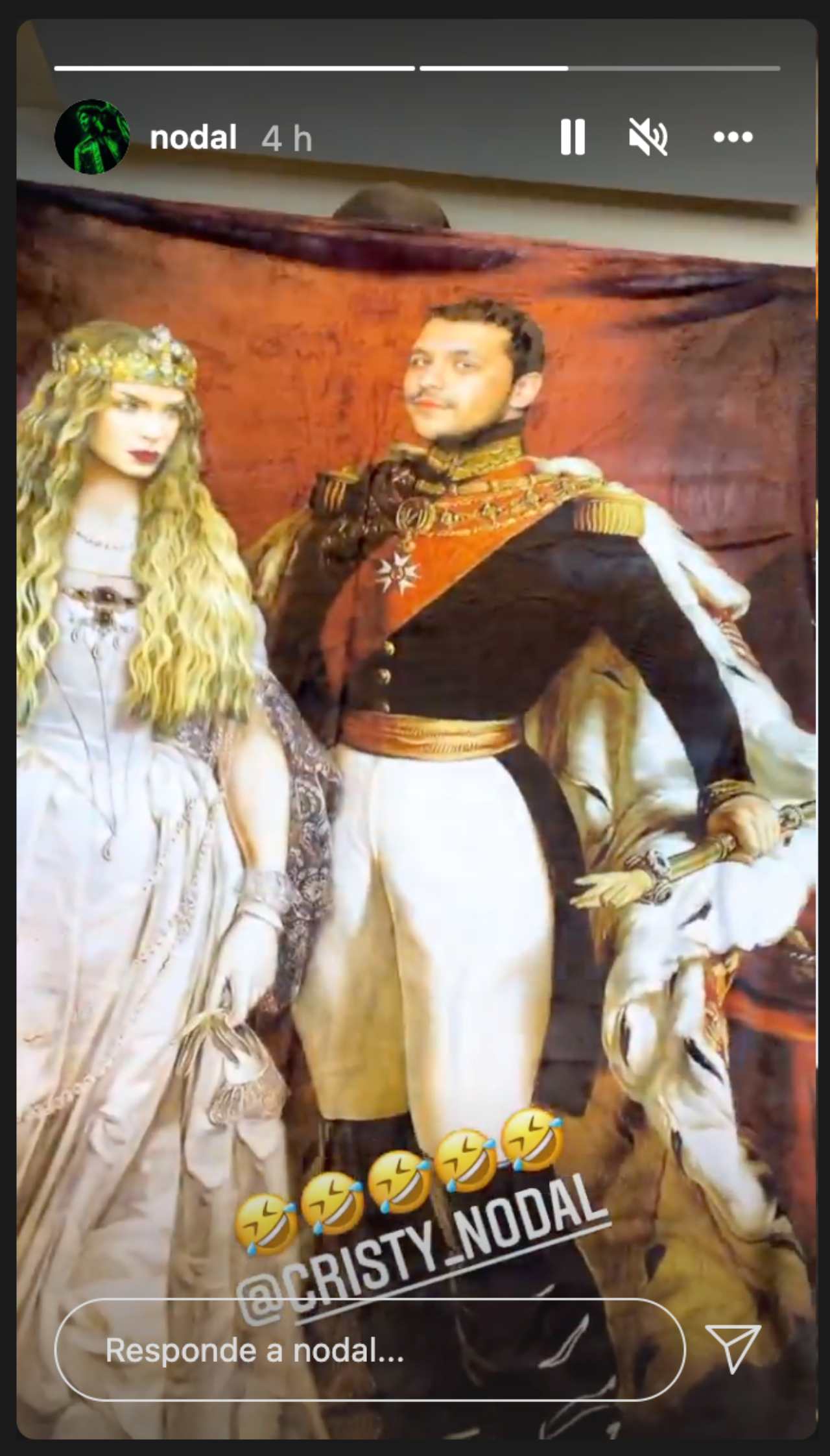 Belinda y Nodal se transforman en cobija de Maximiliano y Carlota
