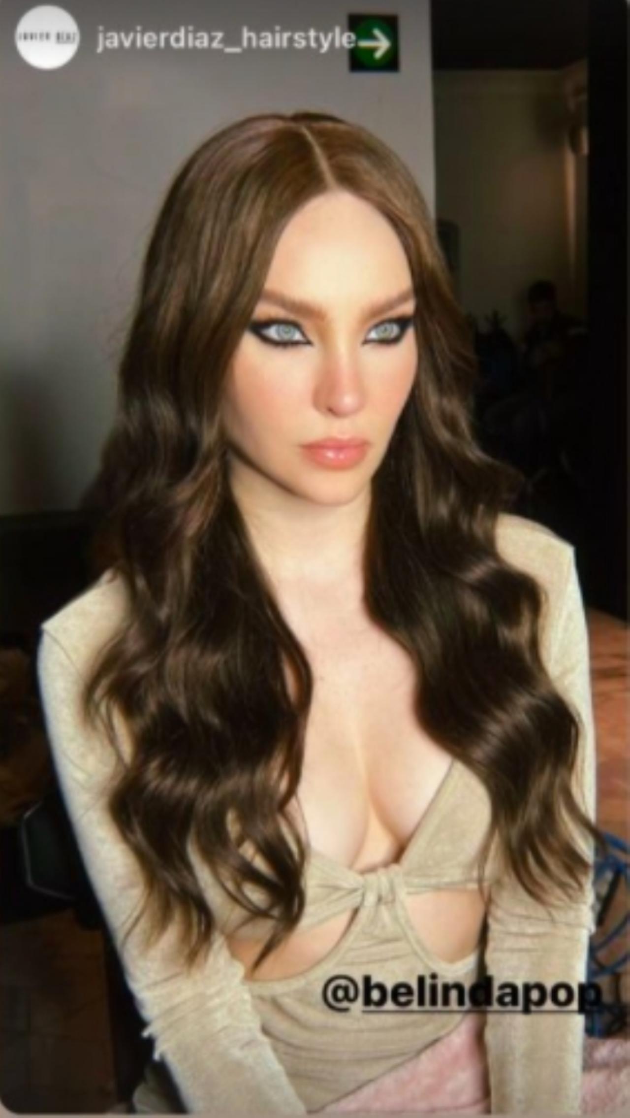 Belinda cabello color chocolate