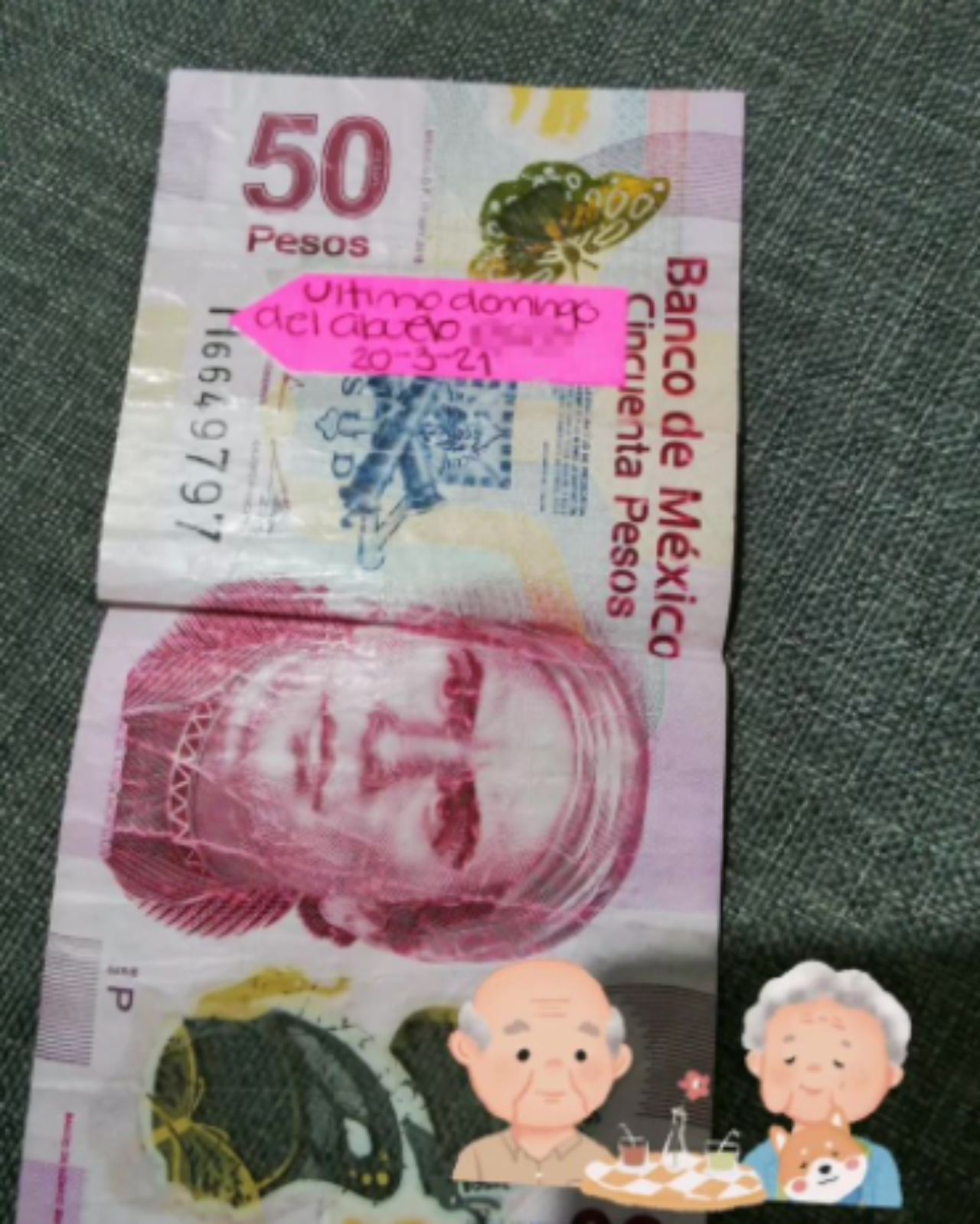 50 pesos abuelo último