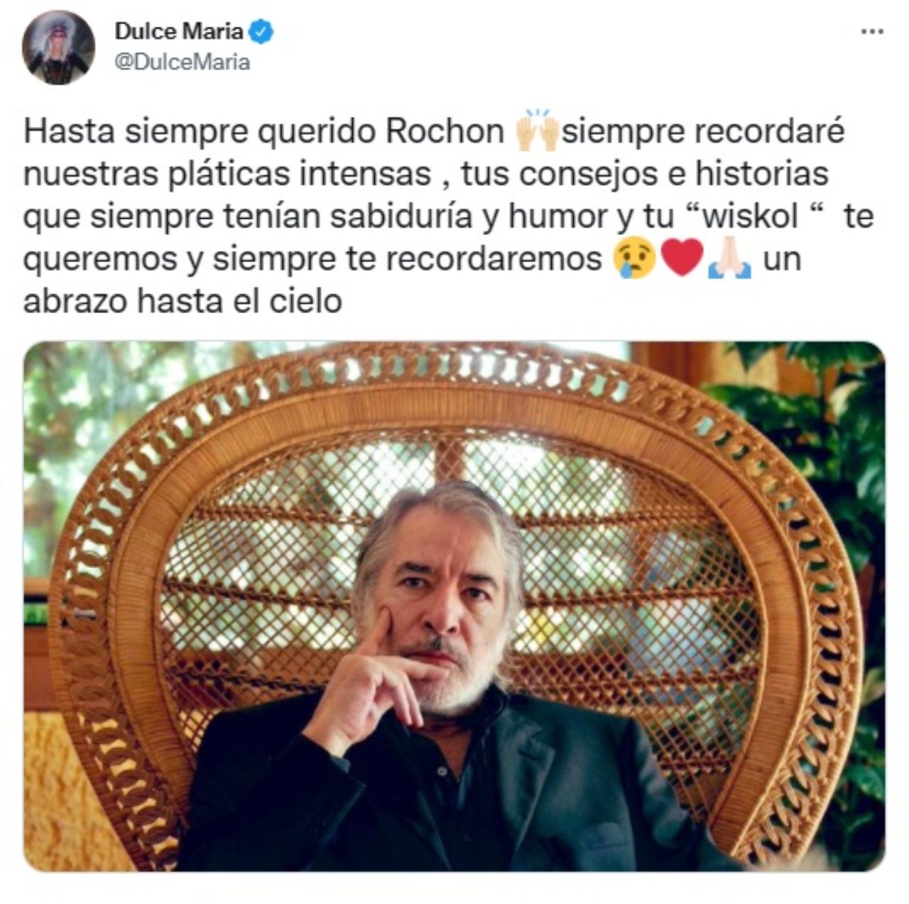Dulce Maria se despide Enrique Rocha
