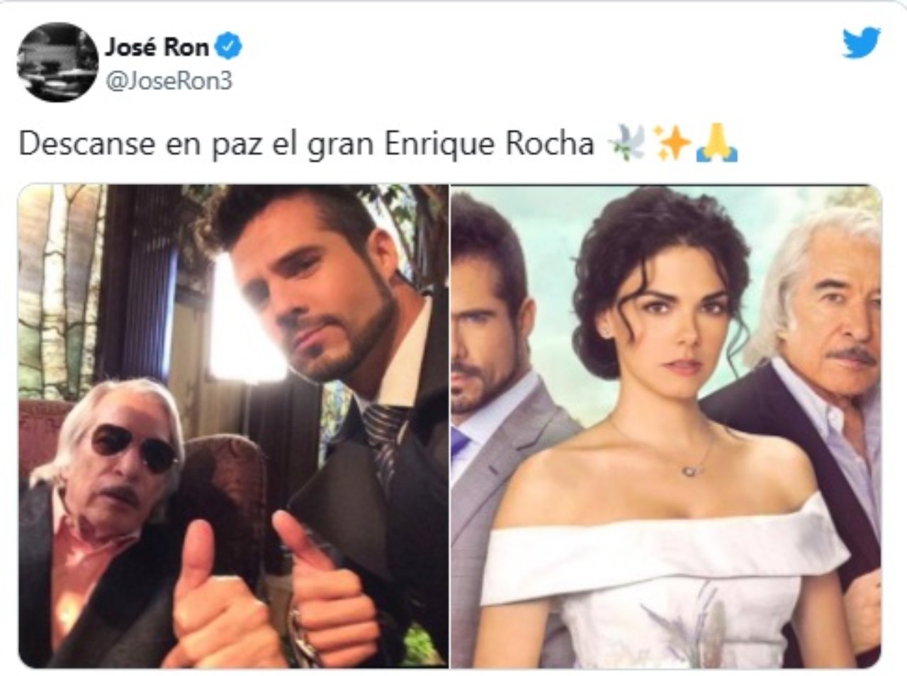 Jose Ron se despide Enrique Rocha