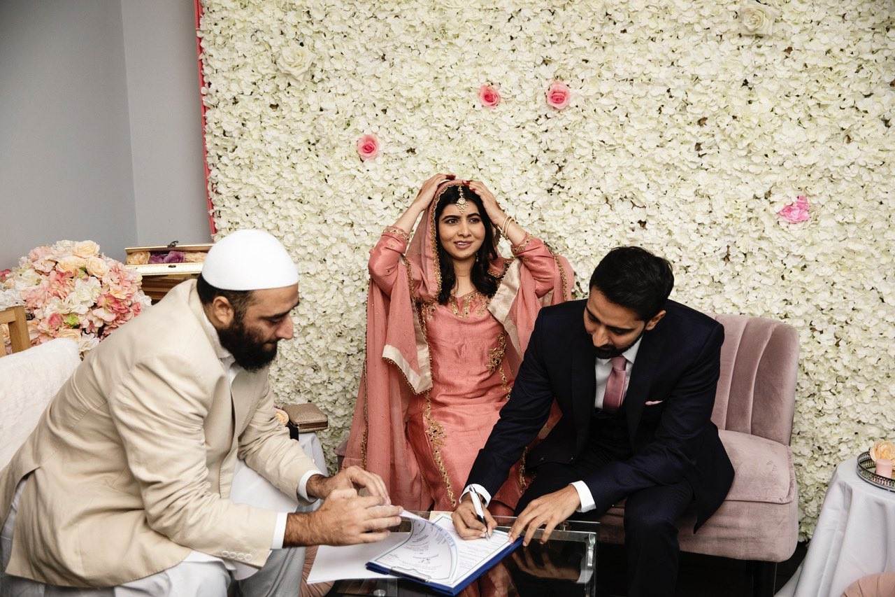 Malala boda con novio Asser Malik