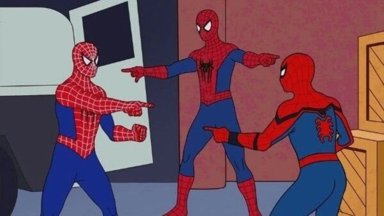 meme spider man 3 actores juntos