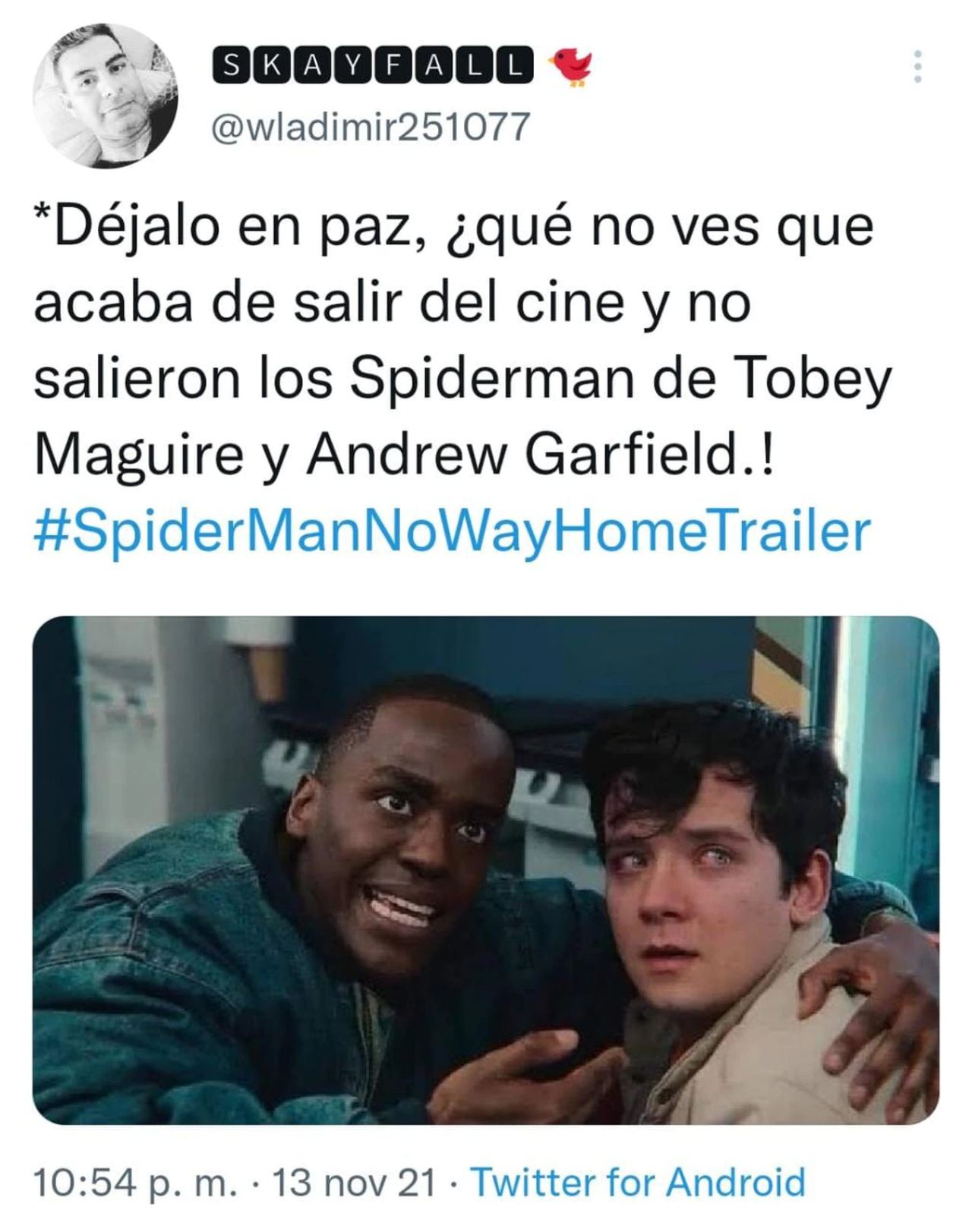 meme cine spider man 3 spiderverse