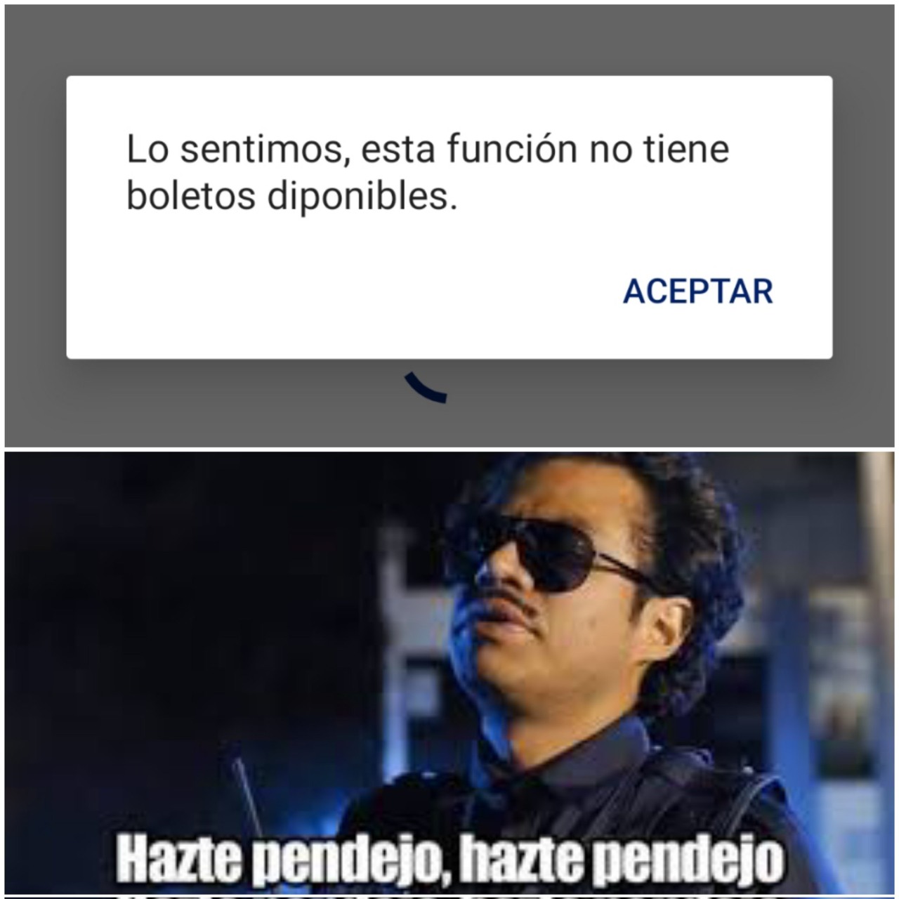 Meme pagina preventa boletos cine spiderman