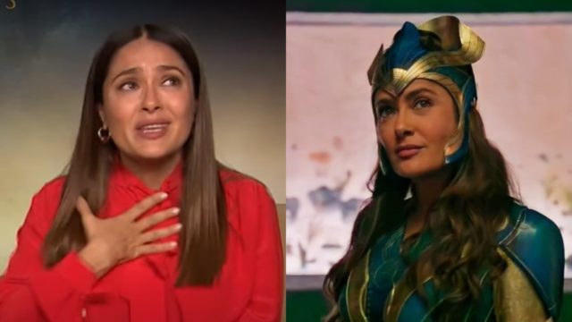 Salma Hayek llora Eternals superheroe mexicana Marvel