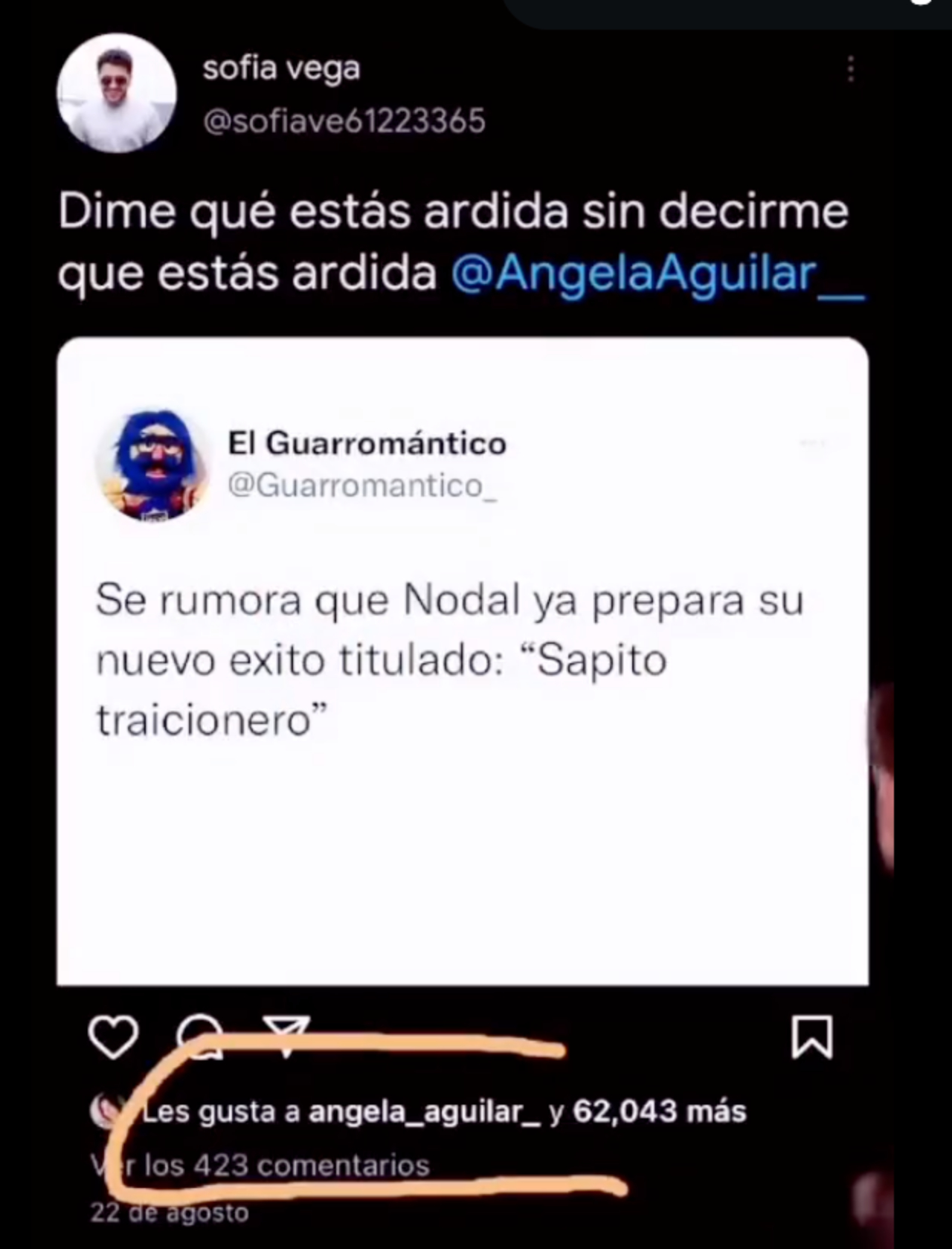 Ángela Aguilar está celosa de Belinda