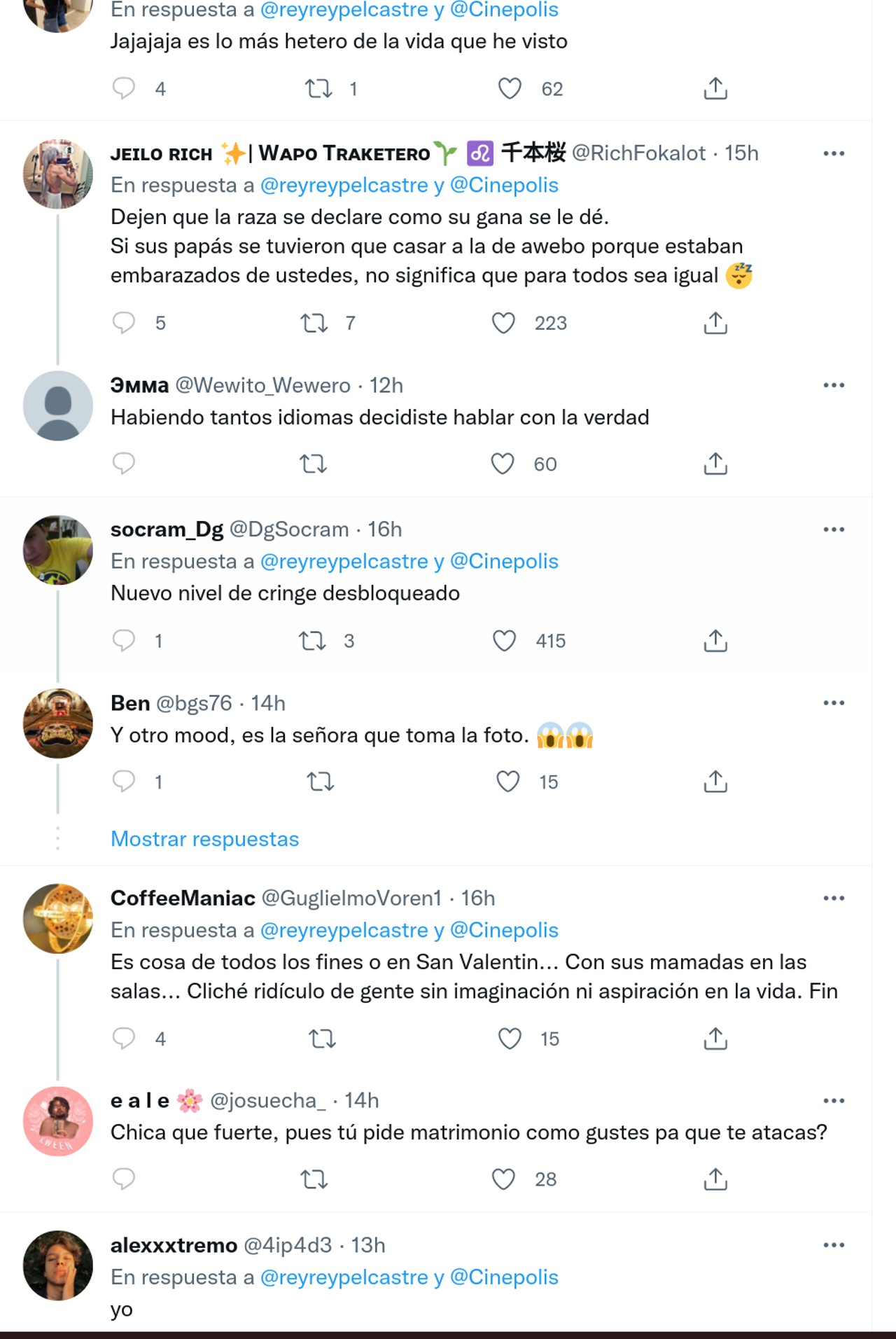gente critica pedida de mano en twitter