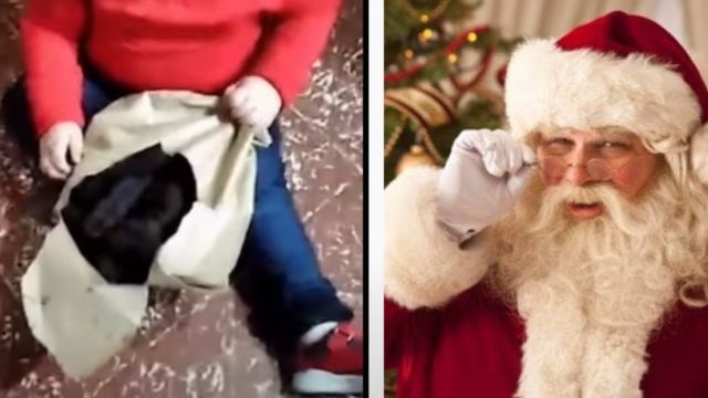destacaba broma niño juguetes santa claus