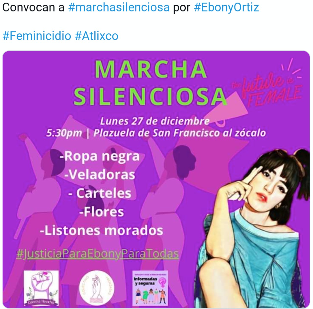 ebony ortiz feminicidio marcha del silencio