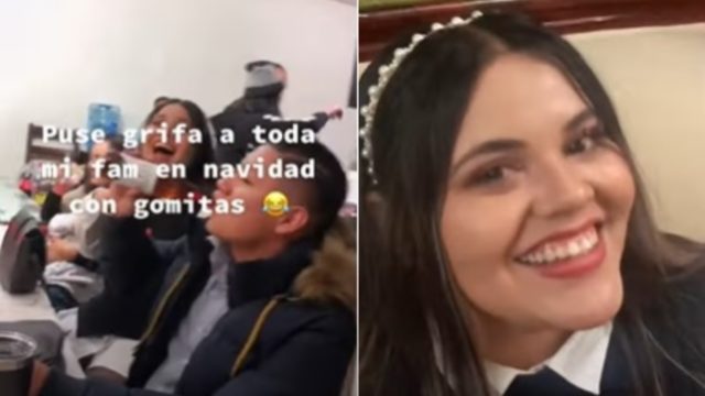 tiktoker da gomitas marihuana familia Navidad