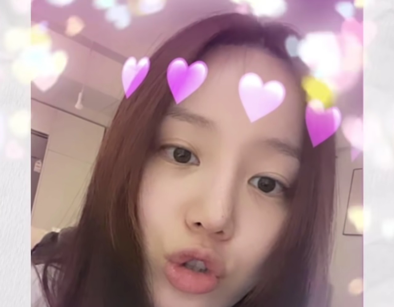 lee yu bi corazones morados bts jungkook