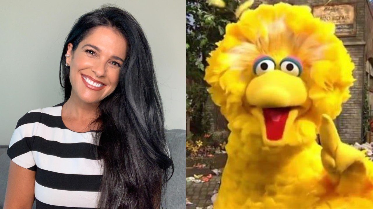 Martha Debayle Big Bird Plaza Sesamo