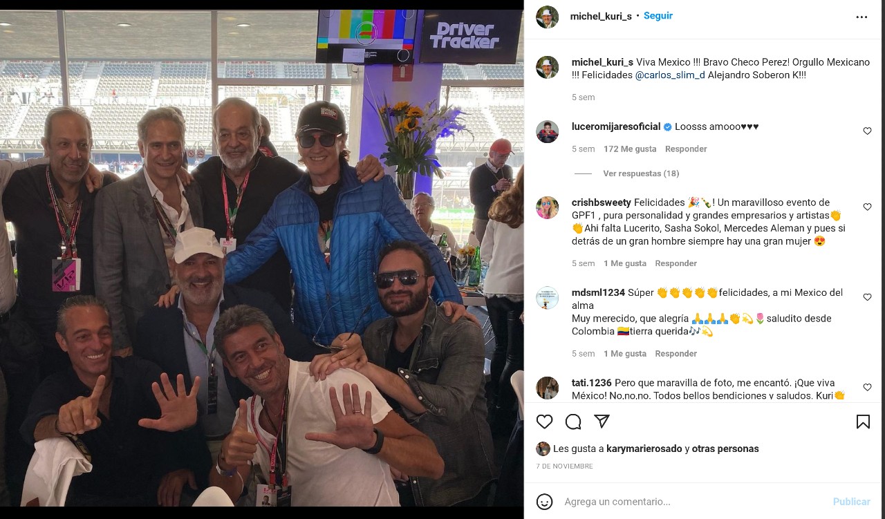 lucero comenta publicacion de michel kuri