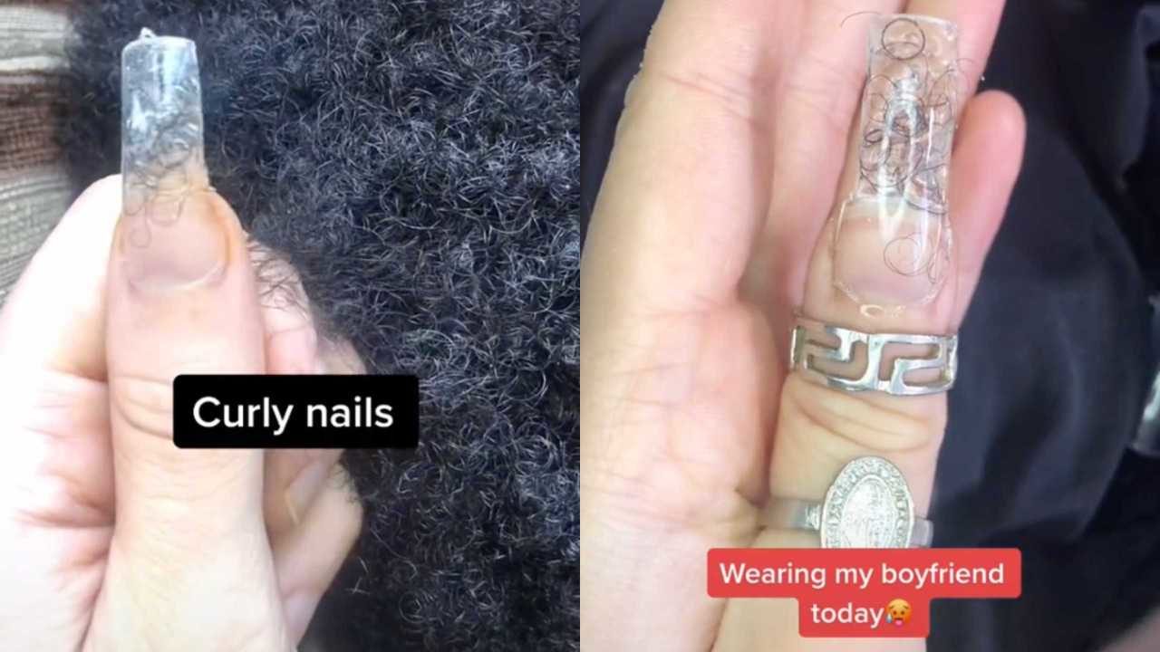 Mujer se hace uñas postizas del vello púbico de su novio