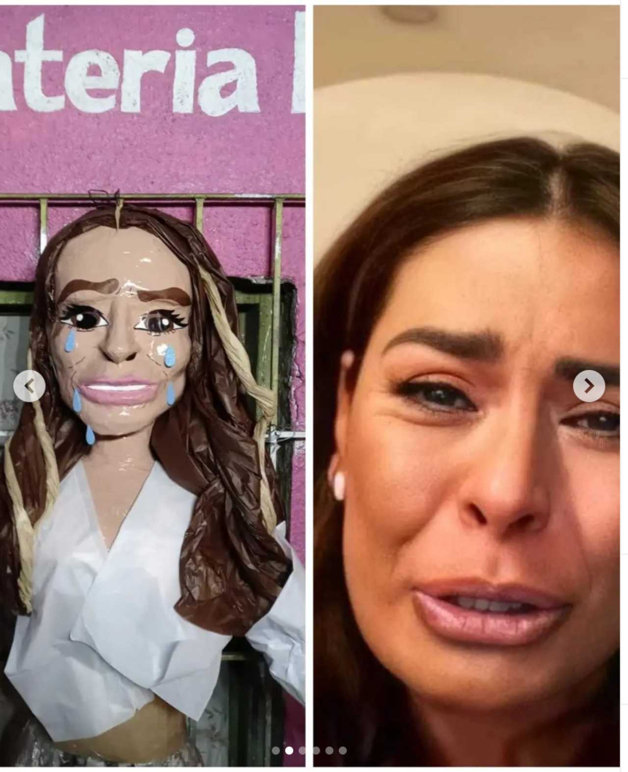 Piñatería Ramírez crea piñata de Galilea Montijo llorando