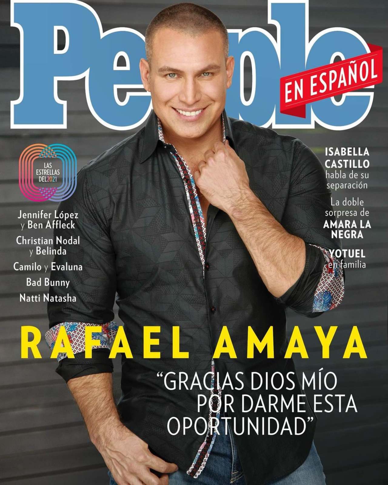 Portada Rafael Amaya revista People irreconocible