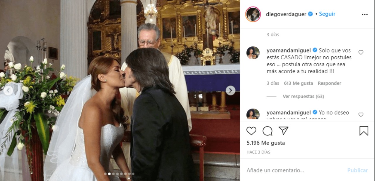 Amanda Miguel reclama Diego Verdaguer beso