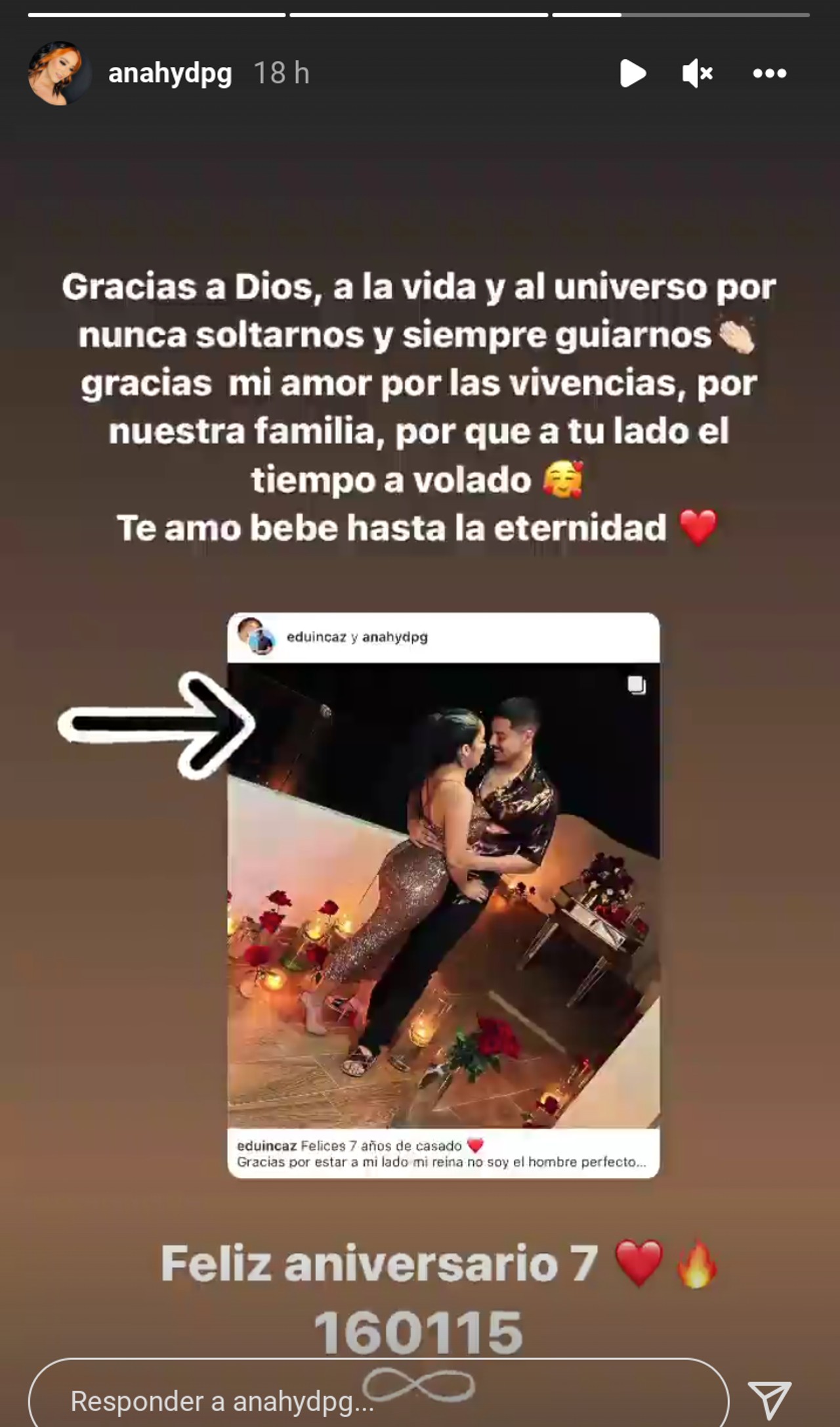 anahy aniversario post instagram