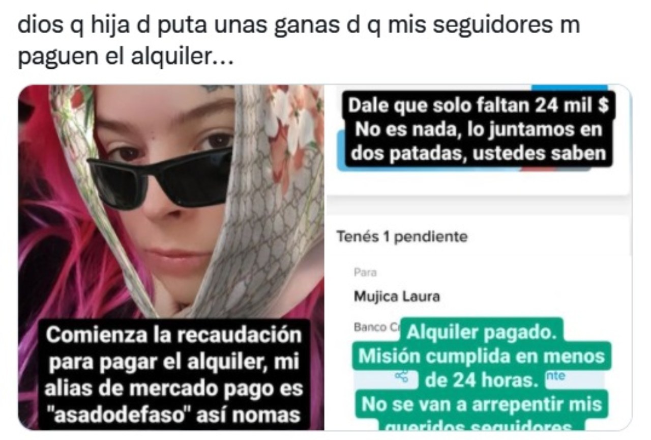 Asadodefaso youtuber pide fans pagar renta