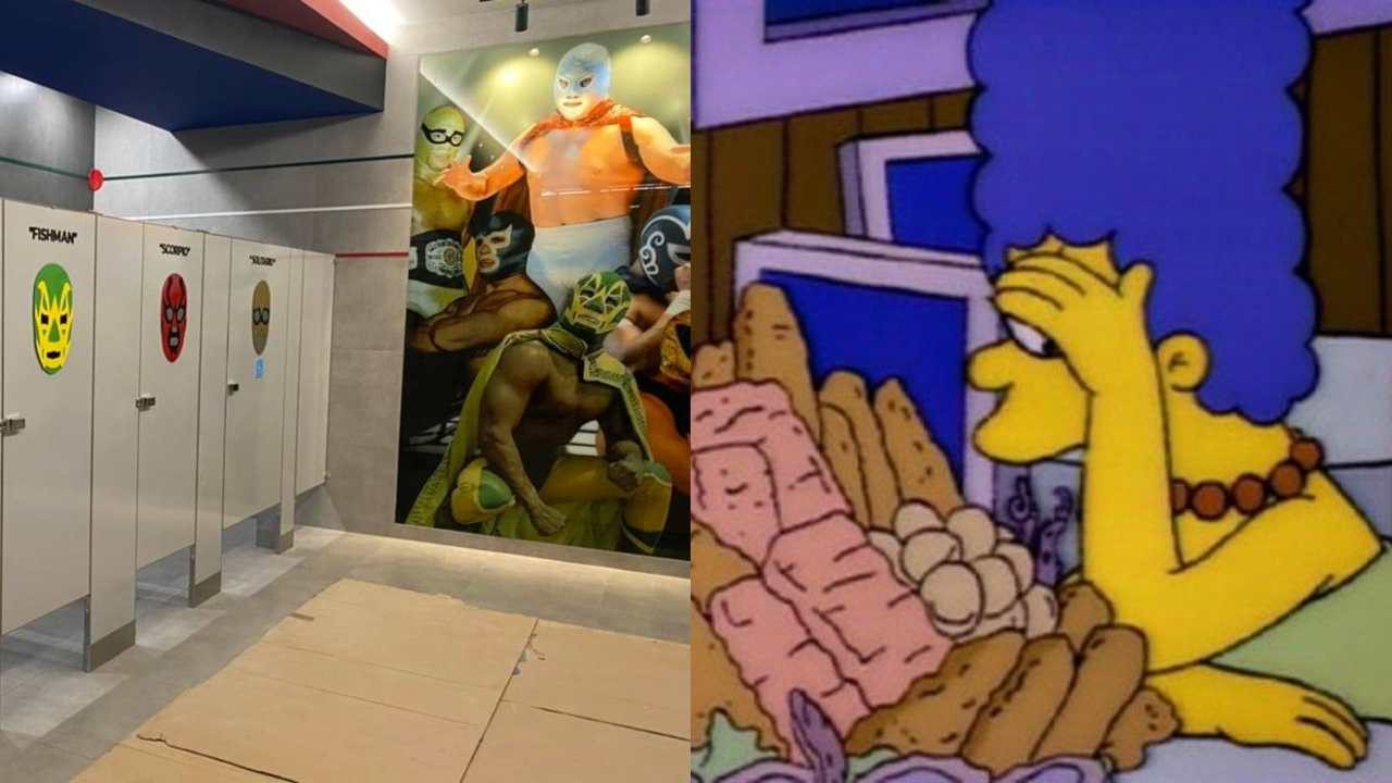 baños lucha libre mexicana aeropuerto