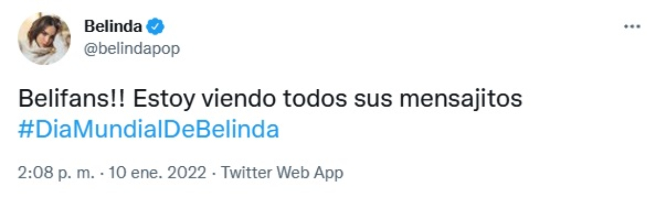 Dia Mundial Belinda fans tweet burla
