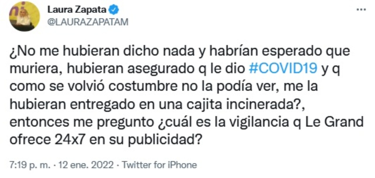 Laura Zapata abuelita asilo recuerda heridas