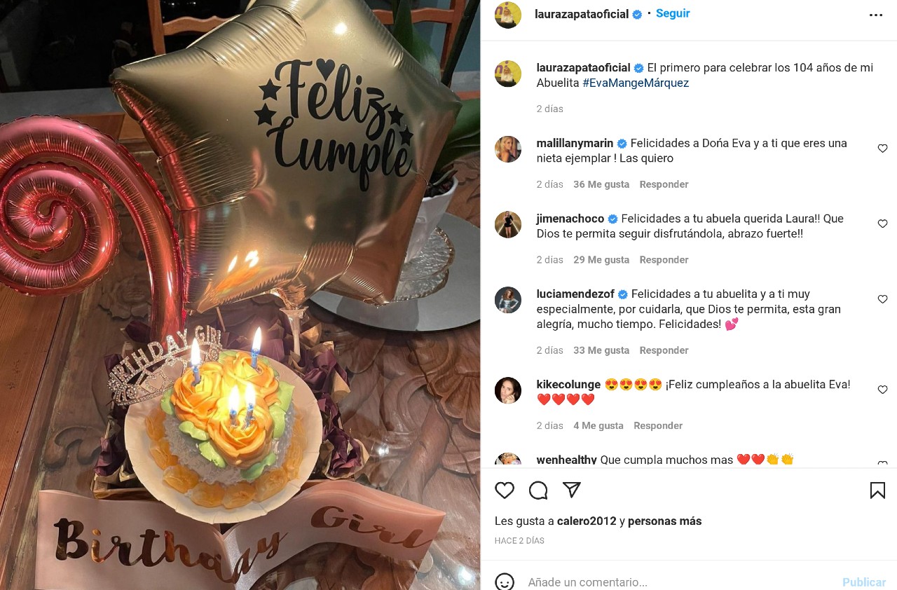 doña eva felicitaciones laura zapata