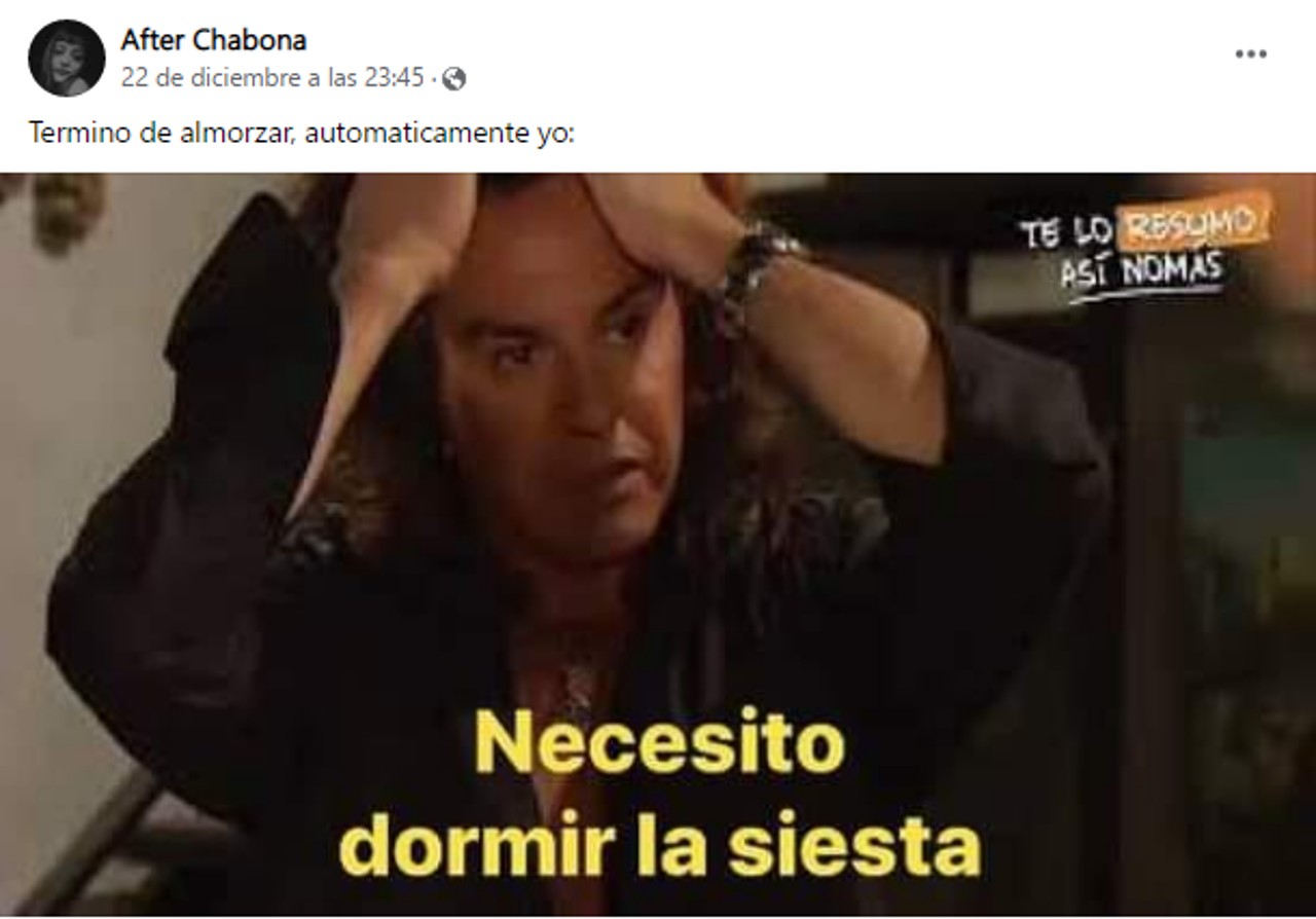 almuerzo meme necesito dormir