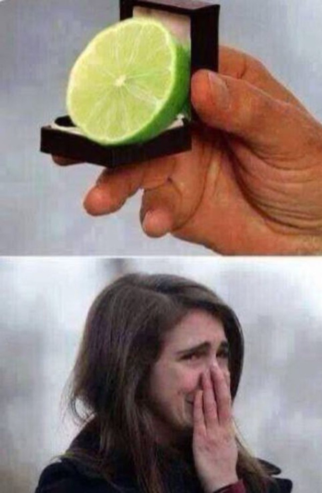 anillo compromiso limon caro meme mujer