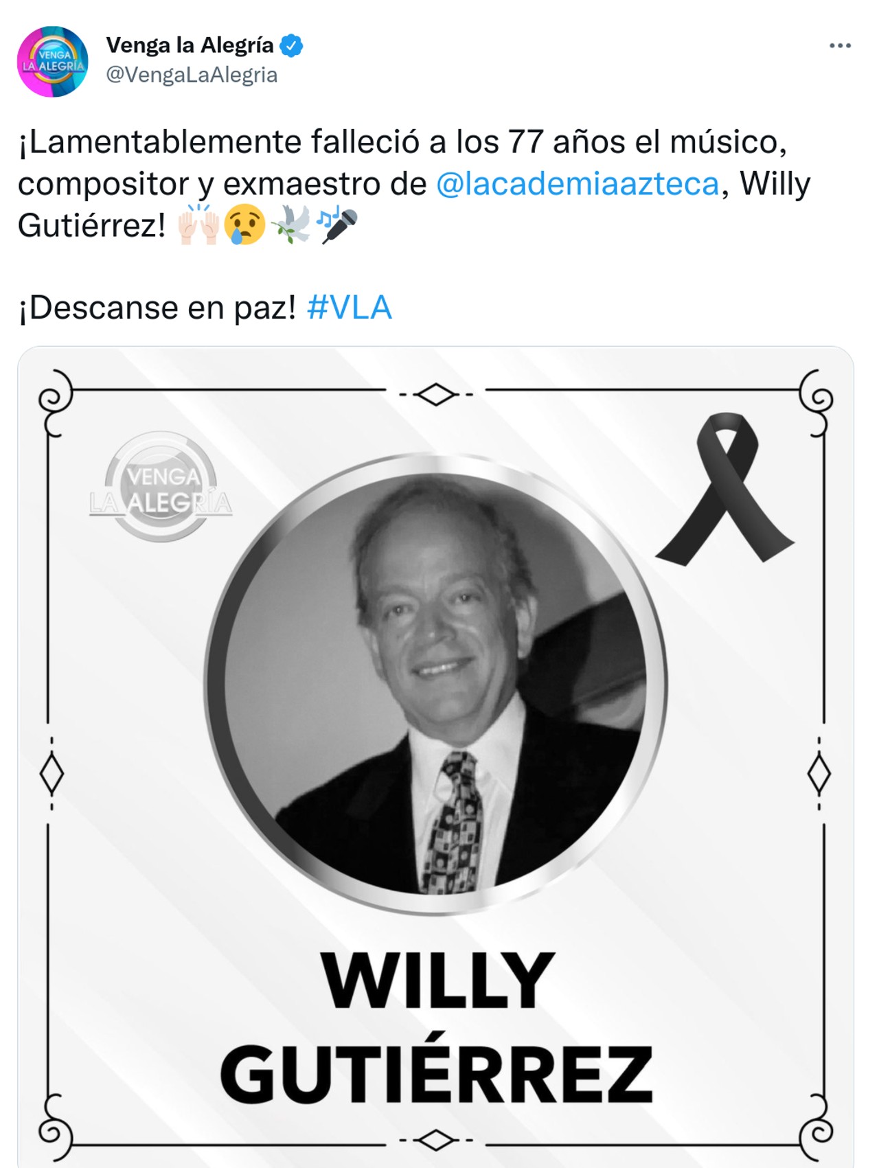 venga la alegria willy gutierrez