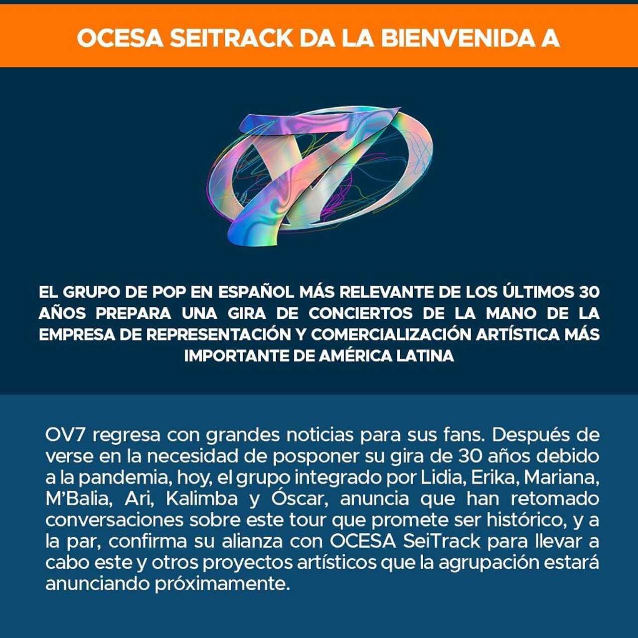 comunicado ov7 vuelven